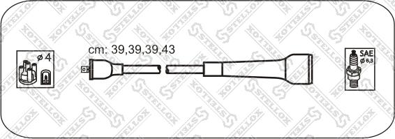 Stellox 10-38401-SX - Комплект проводов зажигания unicars.by