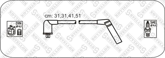 Stellox 10-38403-SX - Комплект проводов зажигания unicars.by