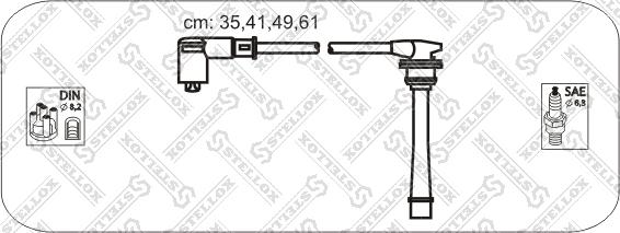 Stellox 10-38412-SX - Комплект проводов зажигания unicars.by