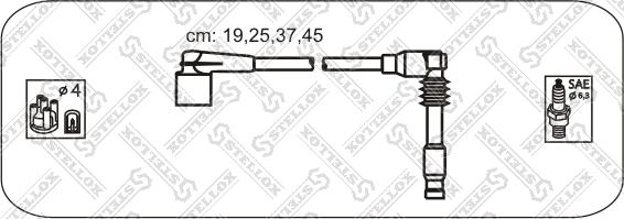 Stellox 10-38571-SX - Комплект проводов зажигания unicars.by