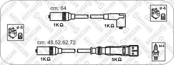 Stellox 10-38083-SX - Комплект проводов зажигания unicars.by