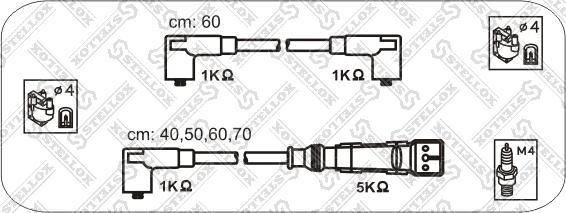 Stellox 10-38338-SX - Комплект проводов зажигания unicars.by