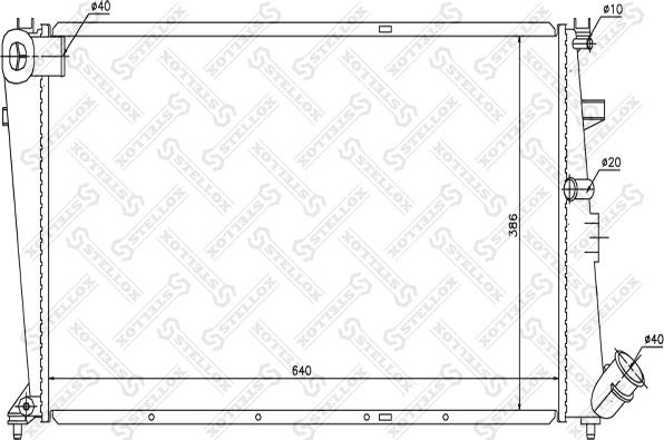 Stellox 10-25640-SX - Радиатор, охлаждение двигателя unicars.by