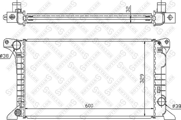 Stellox 10-25090-SX - Радиатор, охлаждение двигателя unicars.by