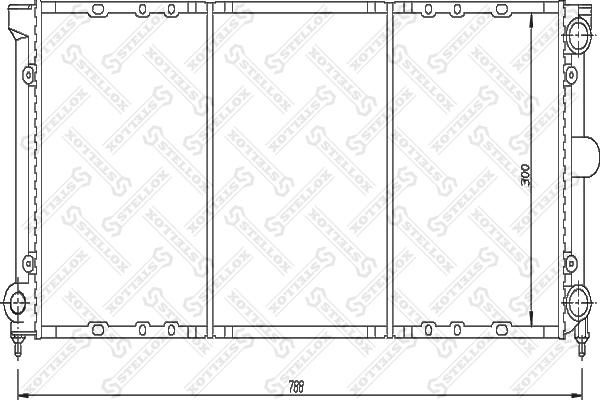 Stellox 10-25052-SX - Радиатор, охлаждение двигателя unicars.by