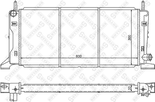 Stellox 10-25086-SX - Радиатор, охлаждение двигателя unicars.by