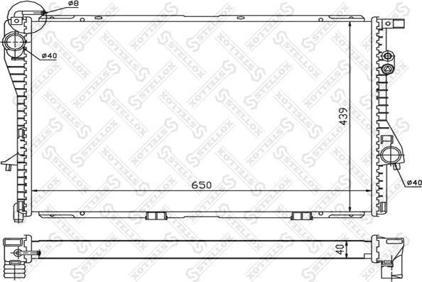 Stellox 10-25082-SX - Радиатор, охлаждение двигателя unicars.by