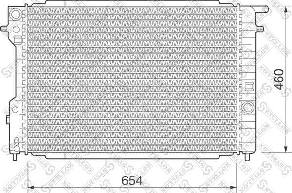 Stellox 10-25078-SX - Радиатор, охлаждение двигателя unicars.by