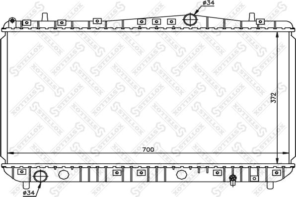 Stellox 10-25191-SX - Радиатор, охлаждение двигателя unicars.by