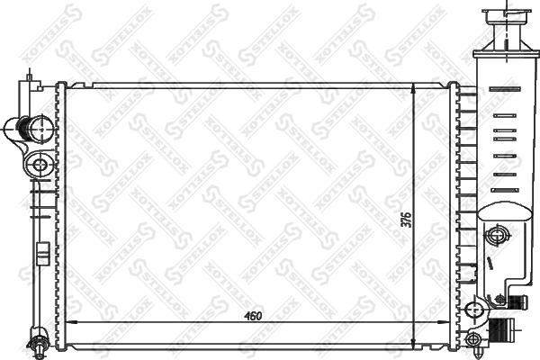 Stellox 10-25104-SX - Радиатор, охлаждение двигателя unicars.by