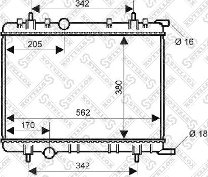 Stellox 10-25133-SX - Радиатор, охлаждение двигателя unicars.by