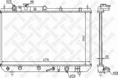 Stellox 10-25863-SX - Радиатор, охлаждение двигателя unicars.by