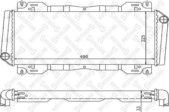 Stellox 10-25802-SX - Радиатор, охлаждение двигателя unicars.by