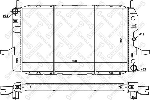 Stellox 10-25819-SX - Радиатор, охлаждение двигателя unicars.by