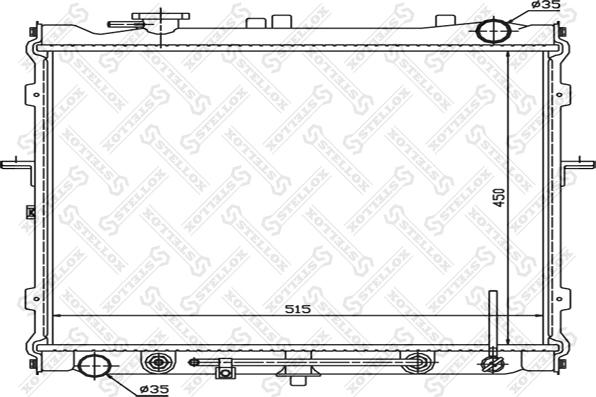 Stellox 10-25390-SX - Радиатор, охлаждение двигателя unicars.by