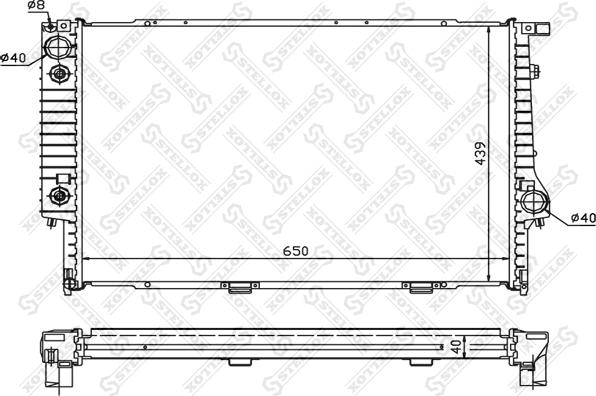 Stellox 10-25376-SX - Радиатор, охлаждение двигателя unicars.by