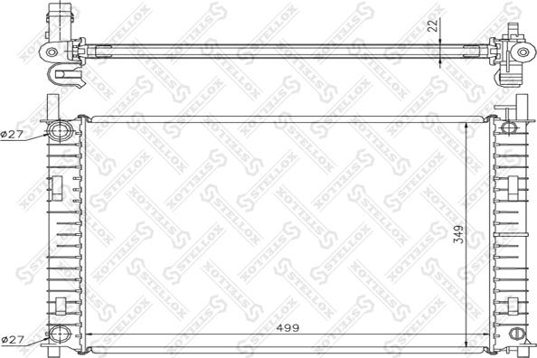 Stellox 10-25781-SX - Радиатор, охлаждение двигателя unicars.by