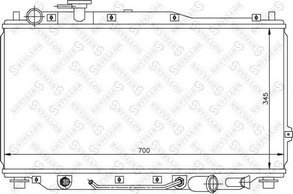 Stellox 10-26469-SX - Радиатор, охлаждение двигателя unicars.by