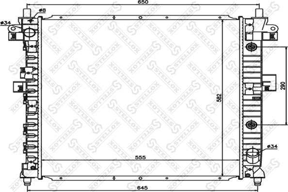 Stellox 10-26287-SX - Радиатор, охлаждение двигателя unicars.by