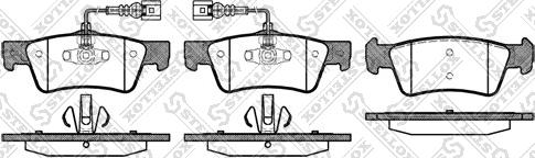 Stellox 1198 002-SX - Тормозные колодки, дисковые, комплект unicars.by