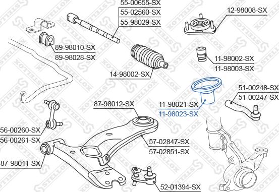 Stellox 11-98023-SX - Пыльник амортизатора, защитный колпак unicars.by