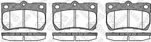 Stellox 1192 002-SX - Тормозные колодки, дисковые, комплект unicars.by