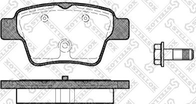 LYNXauto BD-2821 - Тормозные колодки, дисковые, комплект unicars.by