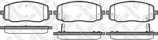 Stellox 1144 002-SX - Тормозные колодки, дисковые, комплект unicars.by