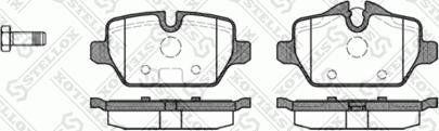 Stellox 1143 000-SX - Тормозные колодки, дисковые, комплект unicars.by