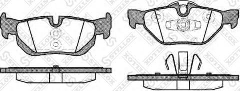 Stellox 1156 000-SX - Тормозные колодки, дисковые, комплект unicars.by