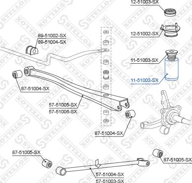 Stellox 11-51002-SX - Пыльник амортизатора, защитный колпак unicars.by