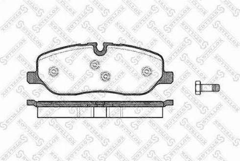 Stellox 1169 000L-SX - Тормозные колодки, дисковые, комплект unicars.by