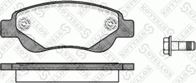 Stellox 1188 000-SX - Тормозные колодки, дисковые, комплект unicars.by