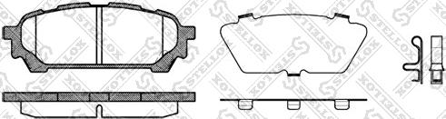 Stellox 1187 001-SX - Тормозные колодки, дисковые, комплект unicars.by