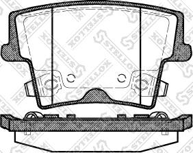 Stellox 1138 008-SX - Тормозные колодки, дисковые, комплект unicars.by