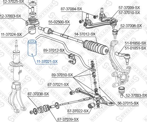 Stellox 11-37021-SX - Пыльник амортизатора, защитный колпак unicars.by