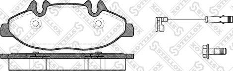 Stellox 1120 002-SX - Тормозные колодки, дисковые, комплект unicars.by