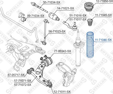 Stellox 11-71046-SX - Пыльник амортизатора, защитный колпак unicars.by