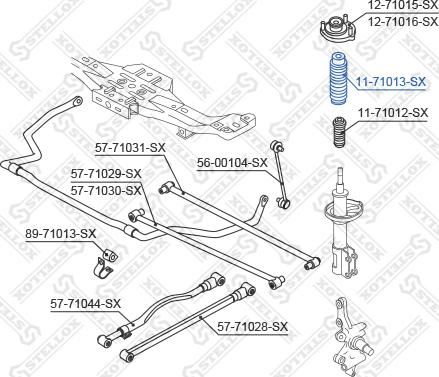 Stellox 11-71013-SX - Пыльник амортизатора, защитный колпак unicars.by