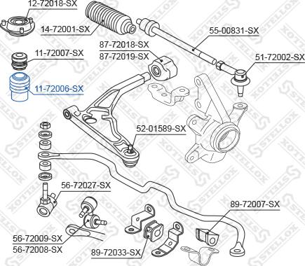 Stellox 11-72006-SX - Пыльник амортизатора, защитный колпак unicars.by