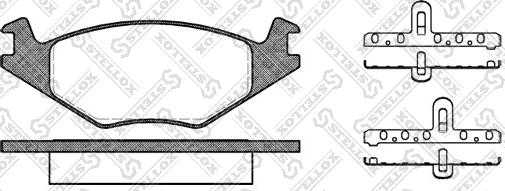 Stellox 182 020-SX - Тормозные колодки, дисковые, комплект unicars.by