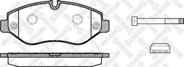 Stellox 1256 000-SX - Тормозные колодки, дисковые, комплект unicars.by