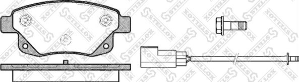 Stellox 1263 002L-SX - Тормозные колодки, дисковые, комплект unicars.by