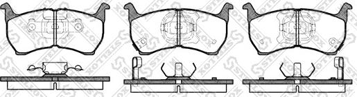 Stellox 175 002-SX - Тормозные колодки, дисковые, комплект unicars.by