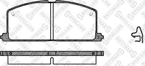 Stellox 178 004-SX - Тормозные колодки, дисковые, комплект unicars.by