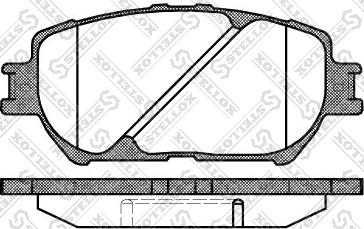 Stellox 895 000-SX - Тормозные колодки, дисковые, комплект unicars.by