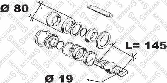 Stellox 84-12032-SX - Ремонтный комплект, рычаг подвески unicars.by