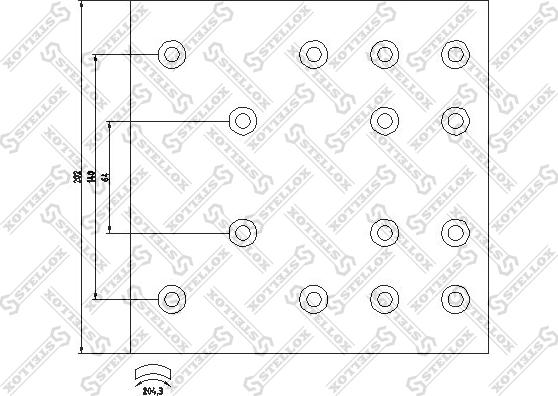 Stellox 85-00957-SX - Комплект тормозных башмаков, барабанные тормоза unicars.by