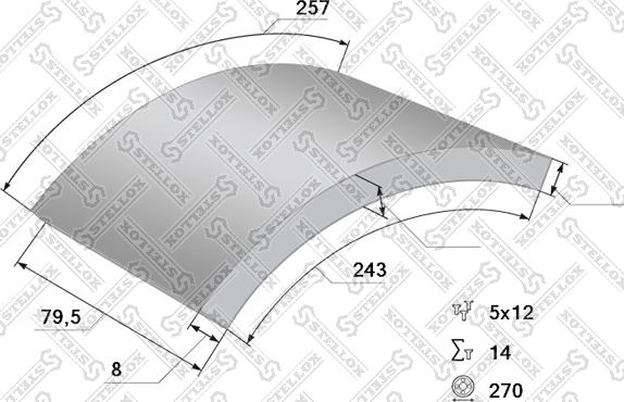 Stellox 85-00904-SX - Комплект тормозных башмаков, барабанные тормоза unicars.by