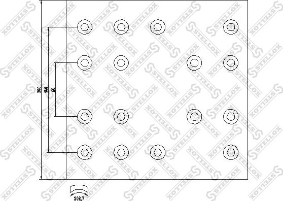 Stellox 85-00982-SX - Комплект тормозных башмаков, барабанные тормоза unicars.by